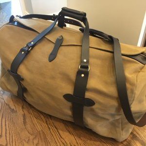 Filson Tan Medium Rugged Twill Duffle